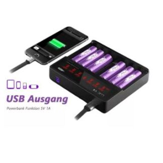 Efest Luc V6 Ladegerät für 3,6V-3,7V Li-Ionen