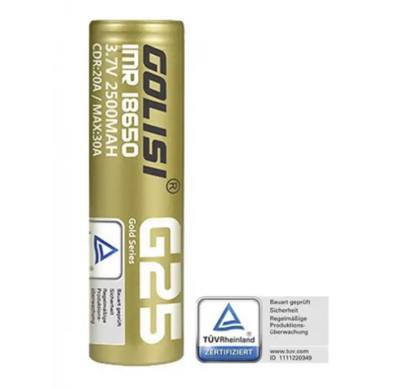 Golisi G25 18650 Akku 2500mAh inklusive Akkubox