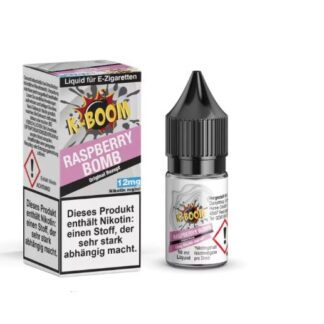 K-Boom Liquid 10ml Raspberry Bomb 6mg