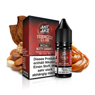 Just Juice Nikotinsalz Liquid 10ml Tobacco Club Nutty Caramel