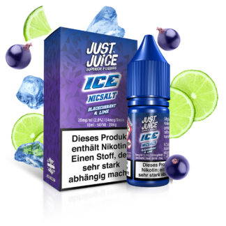 Just Juice Nikotinsalz Liquid 10ml Blackcurrant & Lime Ice 20mg