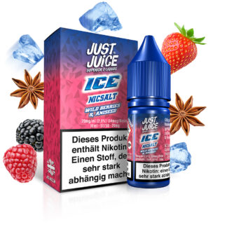 Just Juice Nikotinsalz Liquid 10ml Wild Berries & Aniseed Ice 20mg