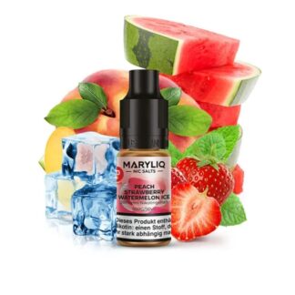 Maryliq Nikotinsalz Liquid 10ml Peach Strawberry Watermelon Ice 20mg