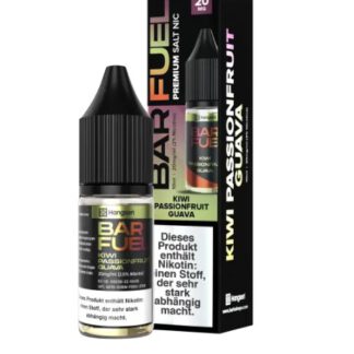 Bar Fuel Nikotinsalz Liquid 10ml Kiwi Passionfruit Guava 10mg