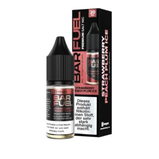 Bar Fuel Nikotinsalz Liquid 10ml Strawberry Peach Plum Ice