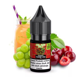 OWL Non Salt Liquid 10ml Kirsch Trauben Limo
