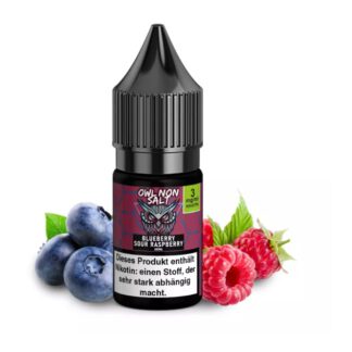 OWL Non Salt Liquid 10ml Blueberry Sour Raspberry