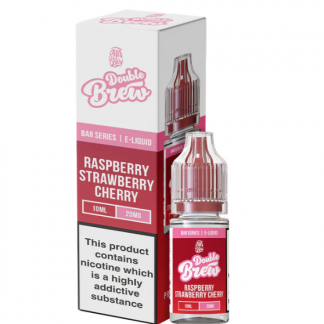 Double Brew Bar Series Nikotinsalz Liquid 10ml Raspberry, Strawberry Cherry