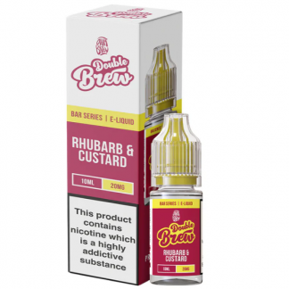 Double Brew Bar Series Nikotinsalz Liquid 10ml Rhubarb & Custard