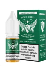 Kings Crest Nikotinsalz Liquid 10ml Don Juan Morning Brew