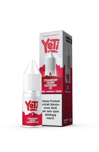 Yeti Summit Overdosed Nikotinsalz Liquid 10ml Strawberry Cherry Raspberry Ice