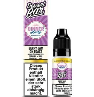Dinner Lady Nikotinsalz Liquid 10ml Berry Jam on Toast