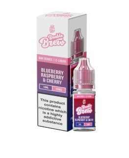 Double Brew Bar Series Nikotinsalz Liquid 10ml Blueberry, Raspberry & Cherry
