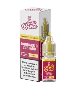 Double Brew Bar Series Nikotinsalz Liquid 10ml Rhubarb & Custard