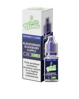 Double Brew Bar Series Nikotinsalz Liquid 10ml Blackcurrant, Blackberry & Apple