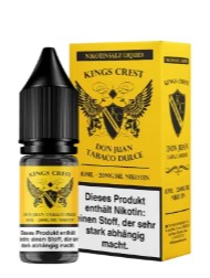 Kings Crest Nikotinsalz Liquid 10ml Don Juan Tobaco Dulce